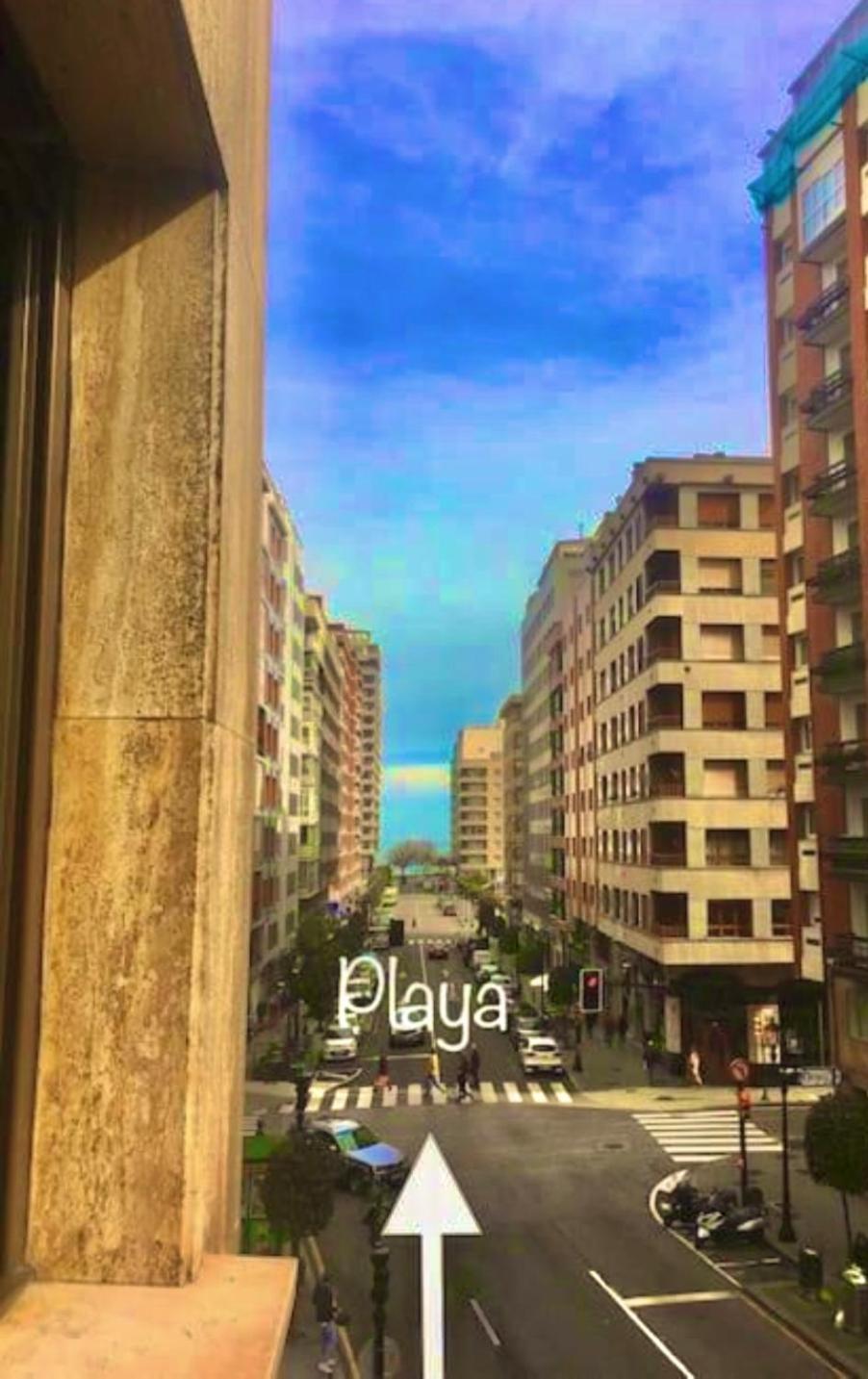 Rocamar Centro Playa San Lorenzo - Parking Gratuito Gijón Exteriér fotografie